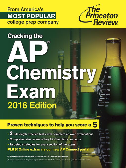 Title details for Cracking the AP Chemistry Exam, 2016 Edition by Princeton Review - Available